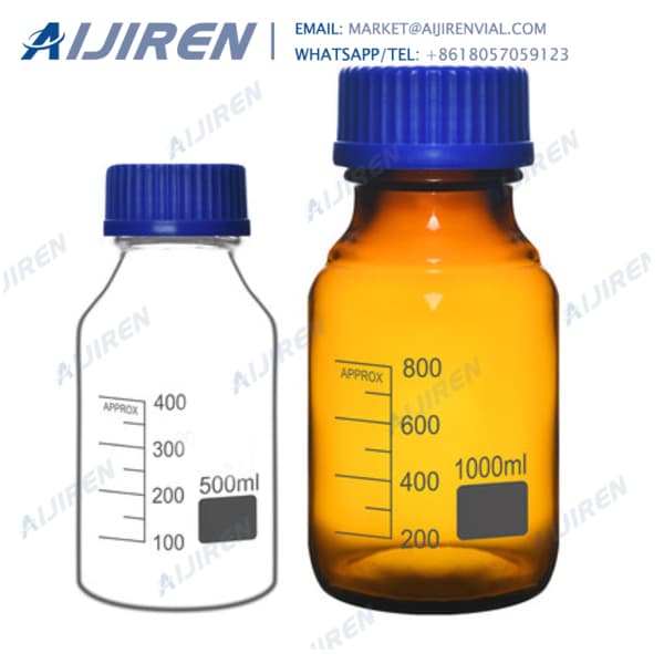 SRL Glass Custom Sample amber reagent bottle